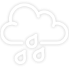 Icone pluie blanc